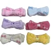 The plush bow hair band is available in multiple colors, including pink, blue, purple, red, white and yellow, creating a sweet and girlish style Item Picture